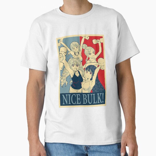 Item preview, How heavy are the dumbbells you lift Nice Bulk Anime Manga Poster designed and sold by LE3Living1.