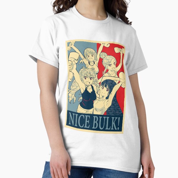 Item preview, How heavy are the dumbbells you lift Nice Bulk Anime Manga Poster designed and sold by LE3Living1.