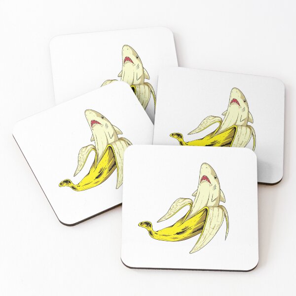 Item preview, Banana shark (sharknana) designed and sold by PopcornpunkART.