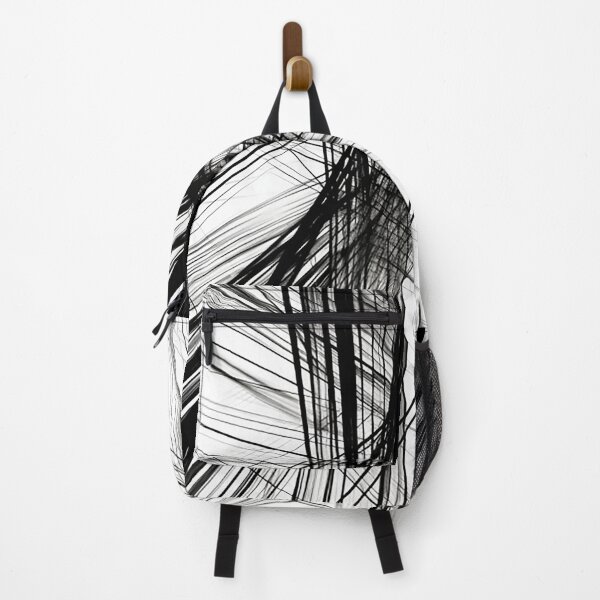 Item preview, Black Threads White Background Abstract Black and White Minimalist Design Modern Art designed and sold by Univers Noir et Blanc.