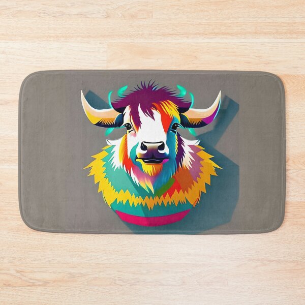 Item preview, Colorful 3D Yak Illustration designed and sold by artist-mac.