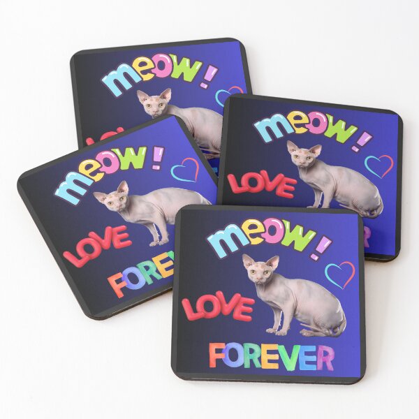 Item preview, MEOW! LOVE FOREVER designed and sold by Kezmich Works.