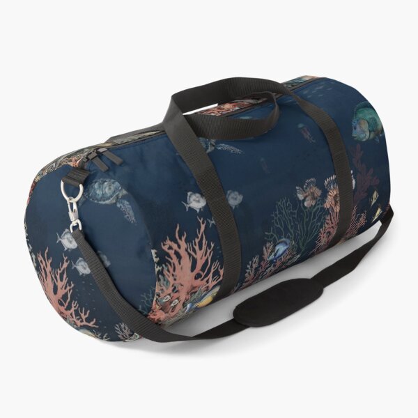 Item preview, Deep sea wallpaper pattern with coral reefs and colorful fish designed and sold by hAITHAM1985.