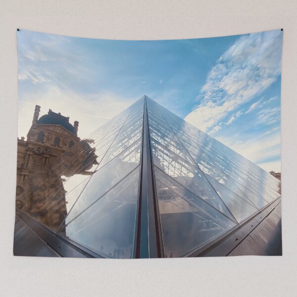 Item preview, Louvre Museum, Paris photography, Ieoh Ming Pei pyramid, The Louvre, first arrondissement designed and sold by Spallutos.