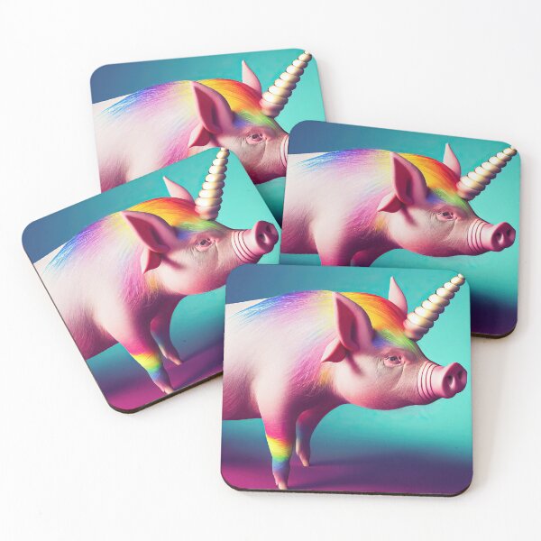 Item preview, Unicorn pig glitter bristles of the XXII designed and sold by Pixelboys.