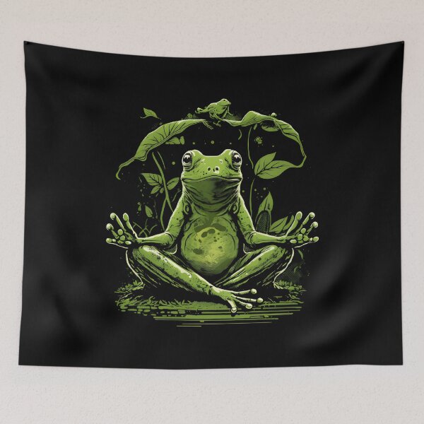 Item preview, Meditating frog, meditation designed and sold by DerSenat.
