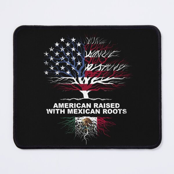 Item preview, American Raised with Mexican Roots USA Flag heritage pride designed and sold by Get A Wear Shop.