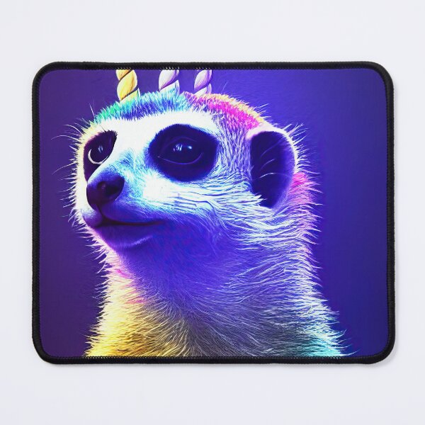 Item preview, Puck the unicorn meerkat with super powers designed and sold by Pixelboys.