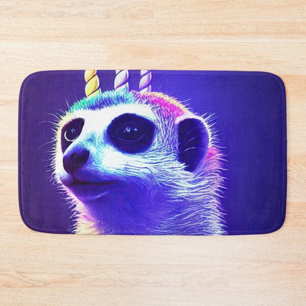 Item preview, Puck the unicorn meerkat with super powers designed and sold by Pixelboys.