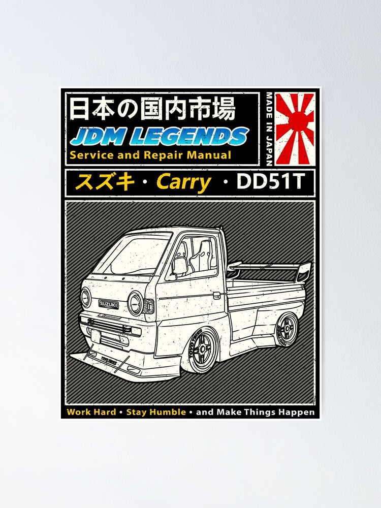 【DL Drive】自作Dirty Little Secret MkI/シルバー Suzuki Carry DD51T 1992 Car Manual Book Cover