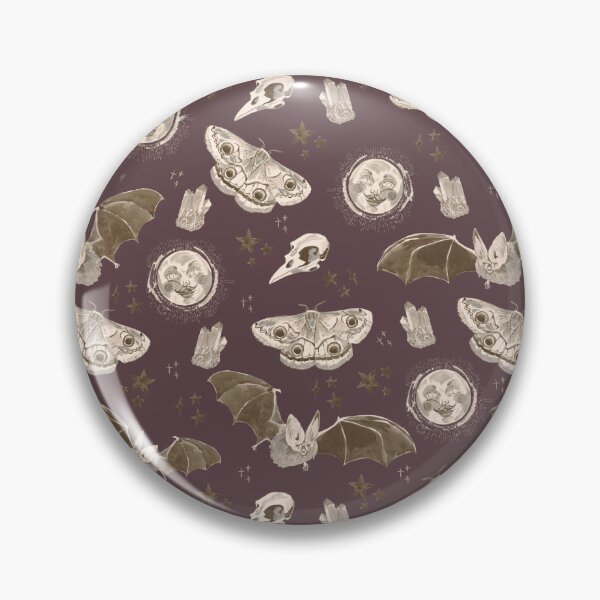 Item preview, Spooky Bats, Moon and Moths- Purple designed and sold by Phoebekirk.