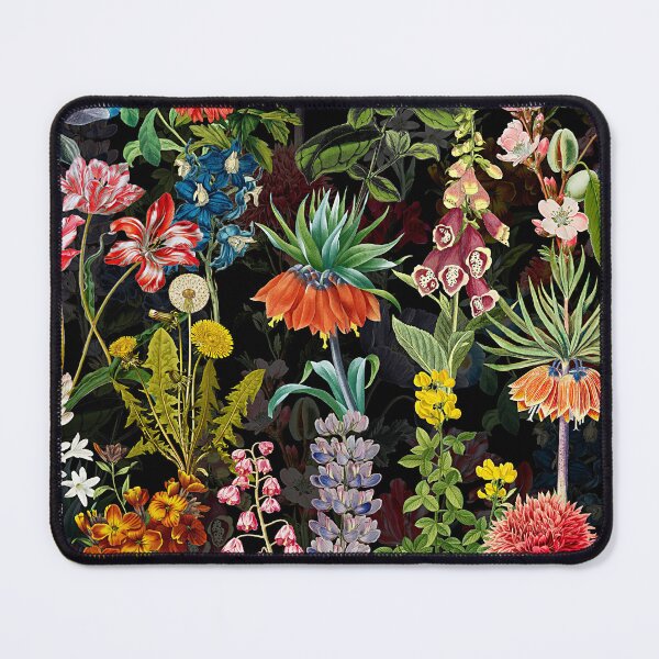 Item preview, Vintage Springflower Midnight Botanical Night Garden Nightgarden designed and sold by UtArt.