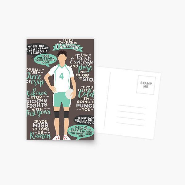 Iwaizumi Quotes Postcard