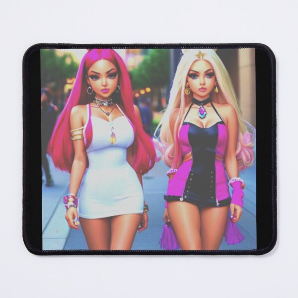 Item preview, Pink & Blonde Cartoon Dolls (AI Art) (Fade Filter) designed and sold by allicocanasia.
