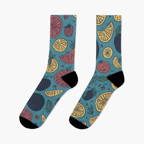 Item preview, Seamless Pattern of Tropic Fruits on Dark Background designed and sold by Evolvity.