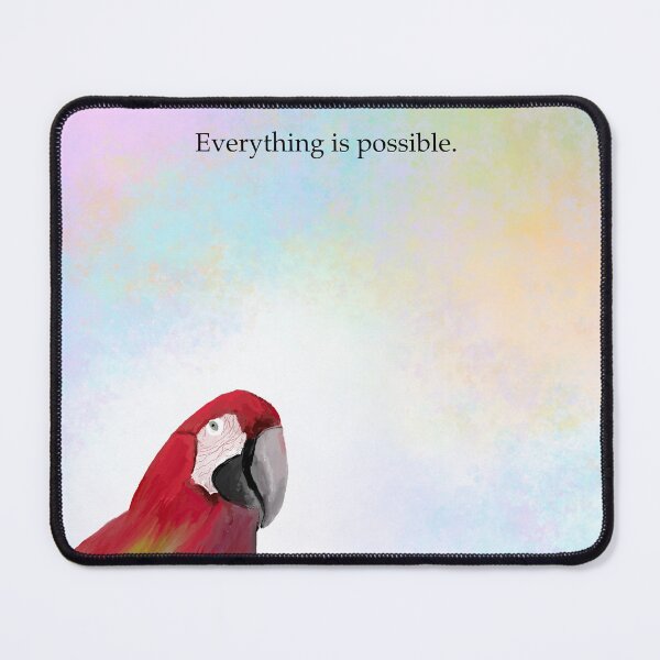 Item preview, Everything is possible, motivational, spirt animals, parrot designed and sold by Treasuredreams.