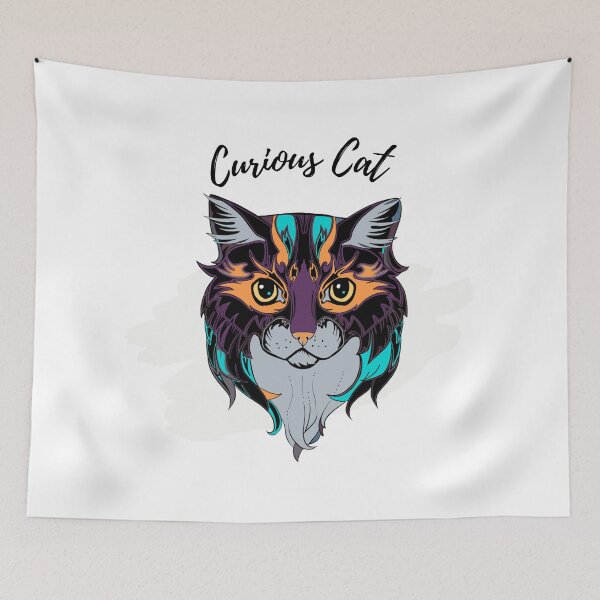 Item preview, Curious Cat  designed and sold by Quirky Tees.