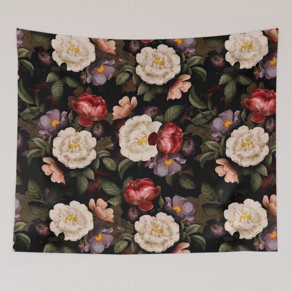 Item preview, Antique Botanical Night Garden Roses Pattern Nightgarden designed and sold by UtArt.
