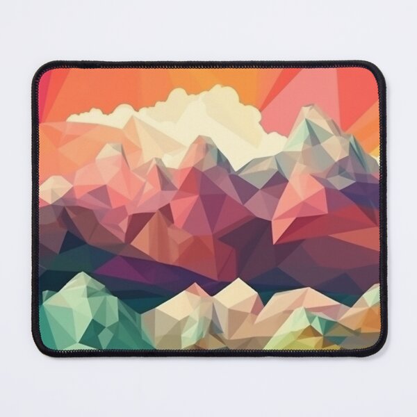 Item preview, Colorful Polygon Mountain Range | Hike Camper Art designed and sold by JFFStore.
