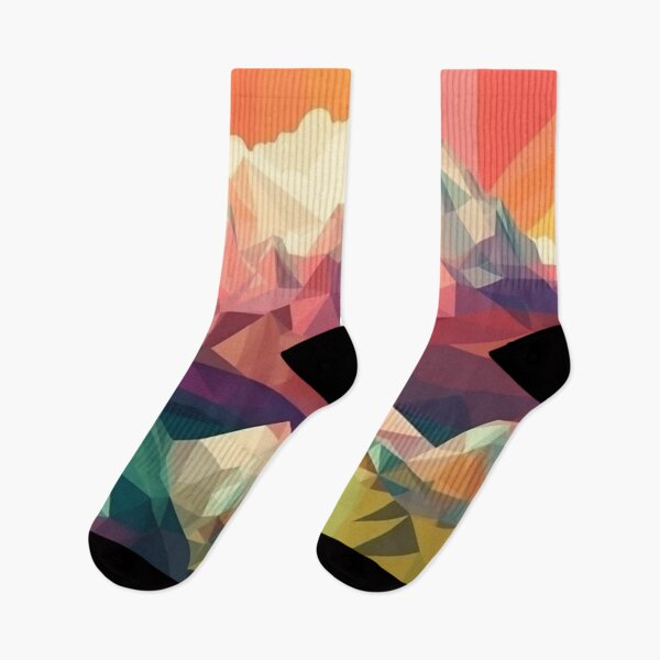 Item preview, Colorful Polygon Mountain Range | Hike Camper Art designed and sold by JFFStore.