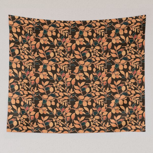 Item preview, autumn leaves pattern,beige,brown designed and sold by cutecrazytshirt.