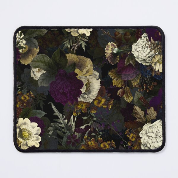 Item preview, Vintage Dutch Purple Midnight Black Botanical Flower Rose Botanical Night Garden Nightgarden designed and sold by UtArt.