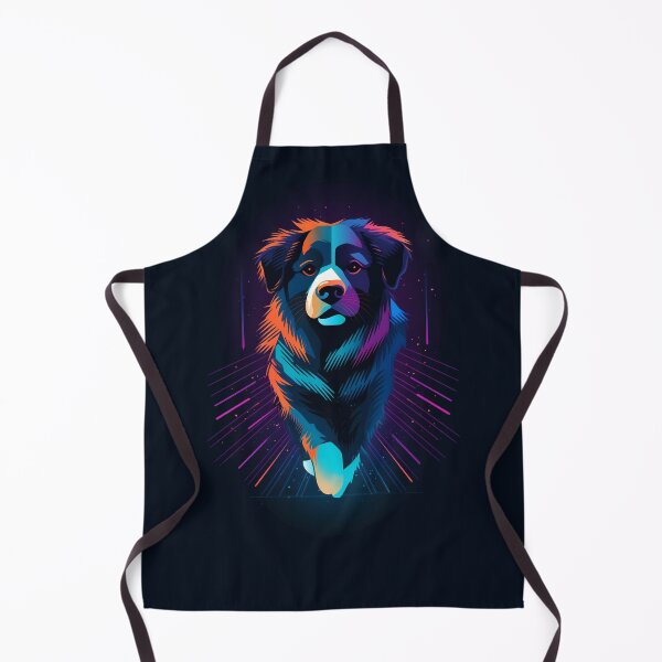 Artikelvorschau, Australian shepherd dog retrowave vintage neon 80s entworfen und verkauft von MDCGraphics.