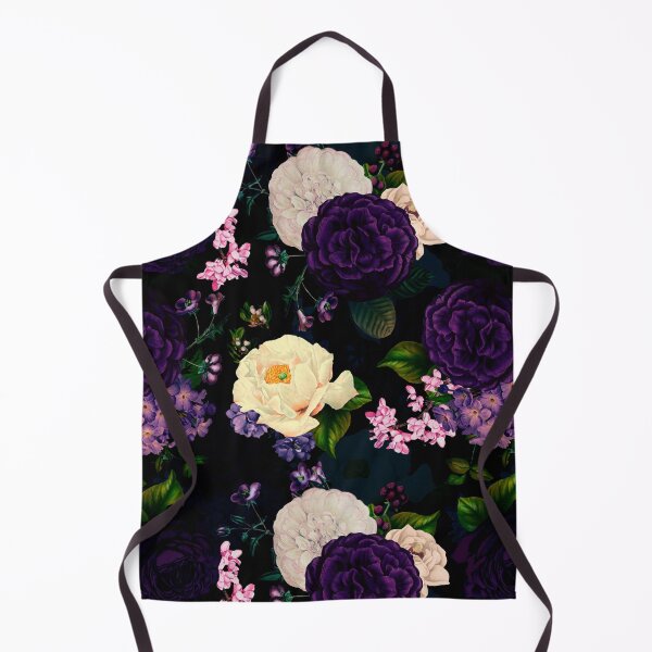 Item preview, Vintage Midnight Purple Botanical Roses Flower Botanical Night Garden Nightgarden designed and sold by UtArt.