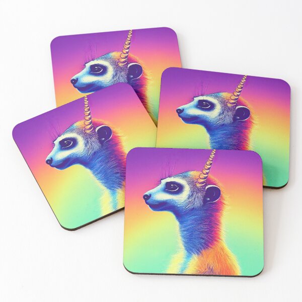 Item preview, Rastafarian meerkat Bob Karley with unicorn designed and sold by Pixelboys.