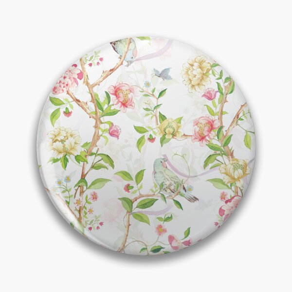 Item preview,  chinoiserie with Birds bows and rose flowers Nightgarden designed and sold by UtArt.