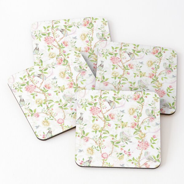 Item preview,  chinoiserie with Birds bows and rose flowers Nightgarden designed and sold by UtArt.