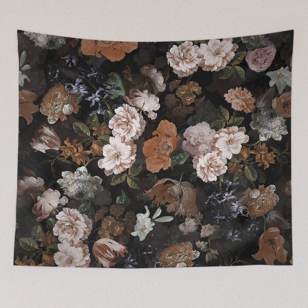 Item preview, Antique Botanical Midnight Vintage Flower Botanical Night Garden Nightgarden designed and sold by UtArt.