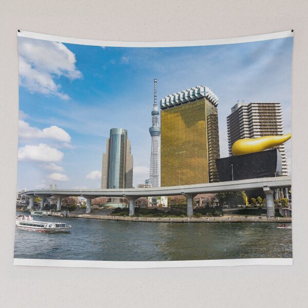 Item preview, Tokyo Skytree and Asahi beer and flame building designed and sold by Martin Berry Photography.