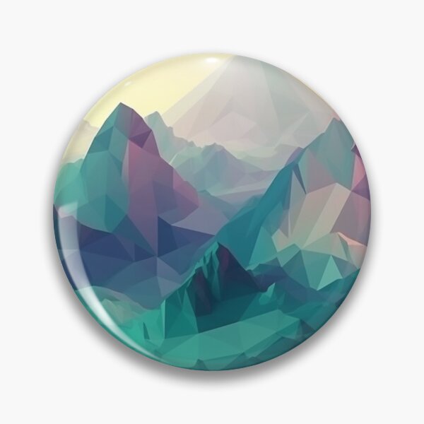 Item preview, Blue Polygon Mountain Range | Hike Camper Art designed and sold by JFFStore.