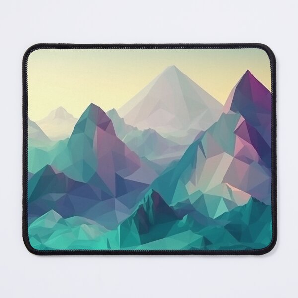 Item preview, Blue Polygon Mountain Range | Hike Camper Art designed and sold by JFFStore.