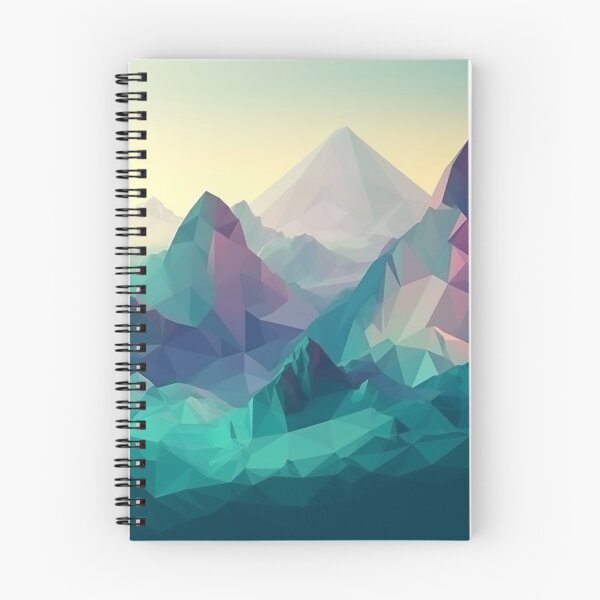 Item preview, Blue Polygon Mountain Range | Hike Camper Art designed and sold by JFFStore.