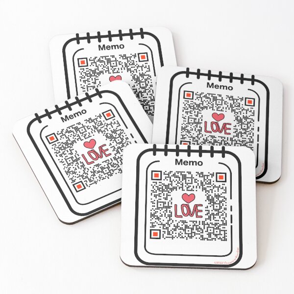 Item preview, QR Love: Hug designed and sold by kanjidesign.