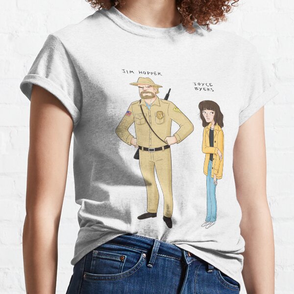 Netflix Mens Stranger Things Logo Shirt - Joyce Byers, Jim Hopper, Mike  Wheeler & Eleven Tee Stranger Things T-Shirt : : Fashion