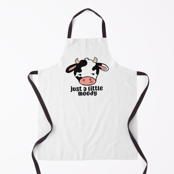 Item preview, Just a little moody a funny and cute cow pun designed and sold by Yarafantasyart.