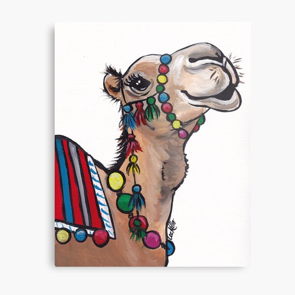 Item preview, Cute Camel Art, Camel with tassels art designed and sold by leekellerart.