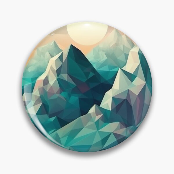 Item preview, Blue Polygon Mountain Range | Hike Camper Art designed and sold by JFFStore.