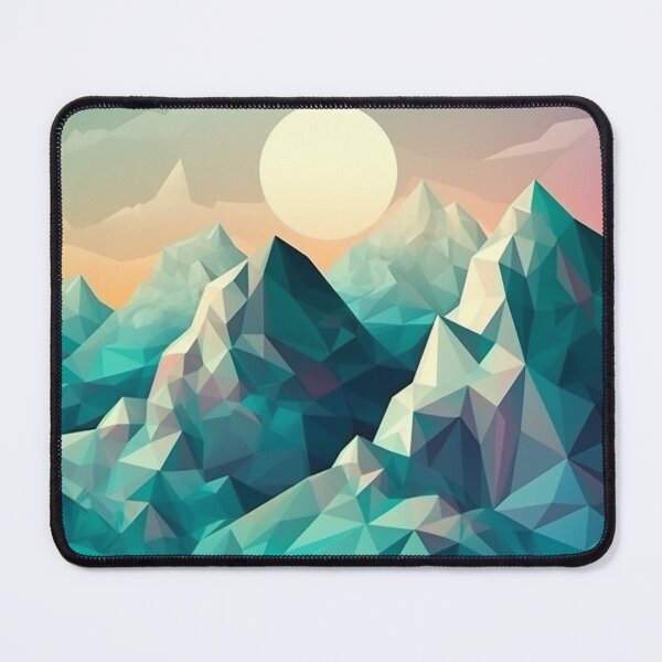 Item preview, Blue Polygon Mountain Range | Hike Camper Art designed and sold by JFFStore.