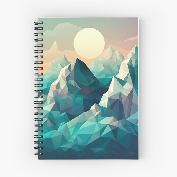 Item preview, Blue Polygon Mountain Range | Hike Camper Art designed and sold by JFFStore.