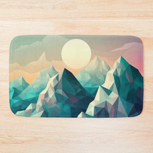 Item preview, Blue Polygon Mountain Range | Hike Camper Art designed and sold by JFFStore.