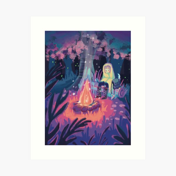 Campfire recharge Art Print