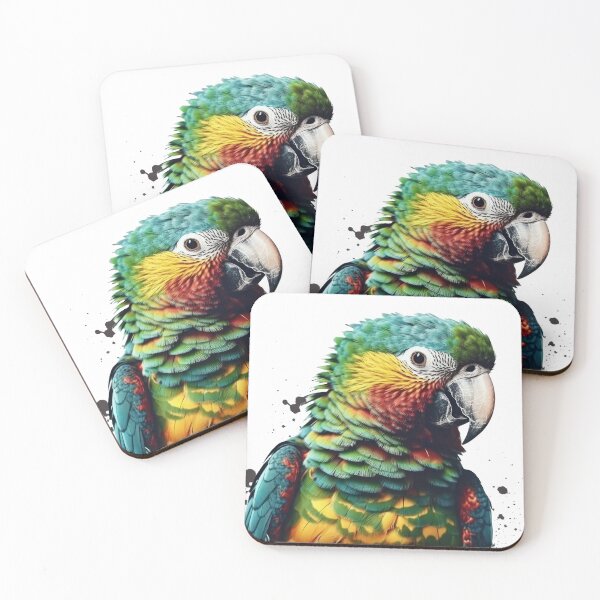 Item preview, Stylized and visually striking image of a parrot designed and sold by 3dleonardo.