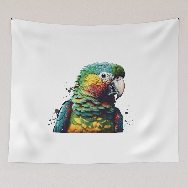 Item preview, Stylized and visually striking image of a parrot designed and sold by 3dleonardo.