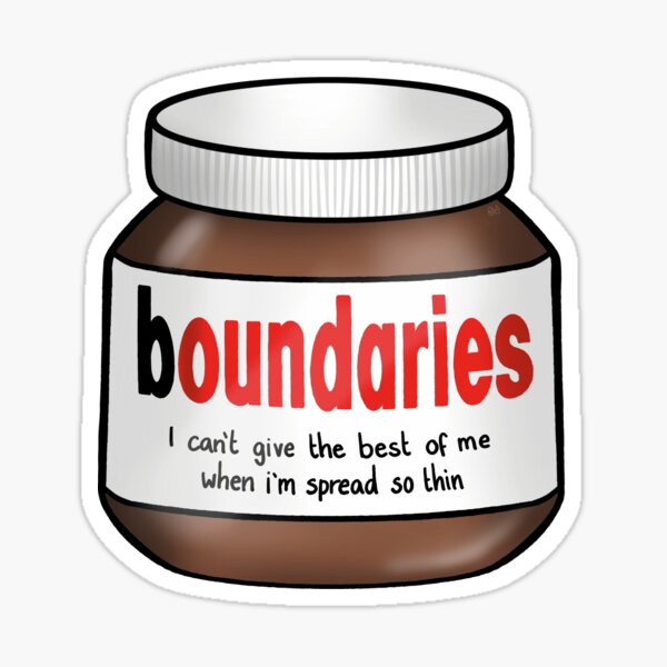 Item preview, boundaries (like nutella) designed and sold by inspiredbybeca.