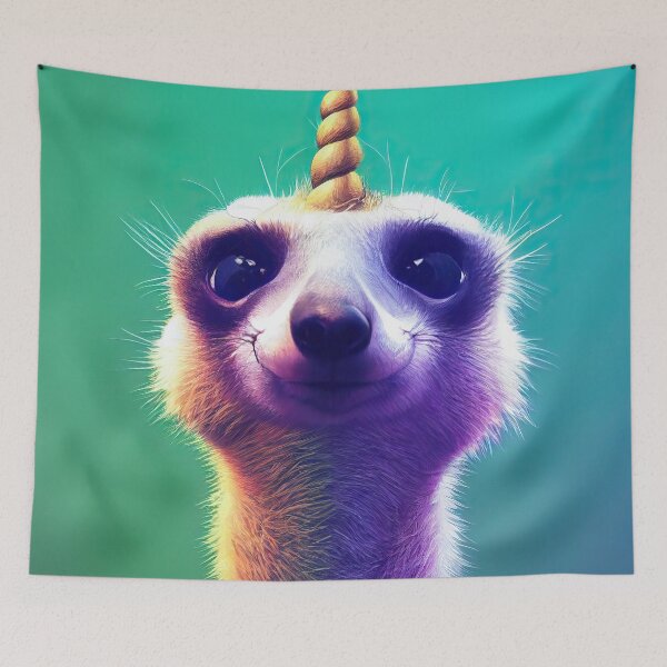 Item preview, Rainbow Meerkat Smiley designed and sold by Pixelboys.