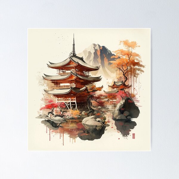 Item preview, Japanese countryside in late summer designed and sold by Takeonelook.